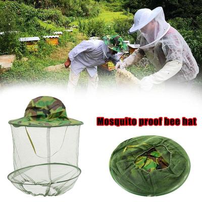 Bienenzucht Schutz Biene Hut Anti biene Schicht Kopf Hut-Schleier Combo Bug Maske Camouflage Mesh M1D2