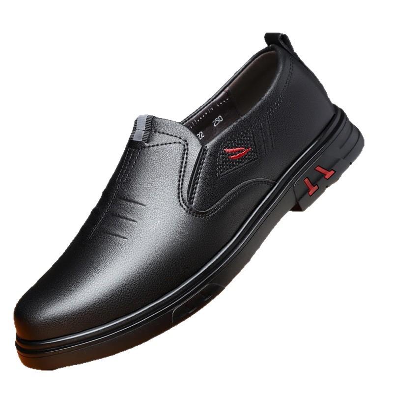 2025 Spring and Autumn New Casual Men's Shoes Korean Version Men's Lace-up Business Casual Shoes Men's Leather Shoes