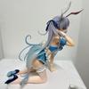 24 CM Anime 1/4 Scale Native BINDing Chris Aqua Blue Bunny Girl PVC Action Figure Statue Adults Collection Model Doll Decorative Gift