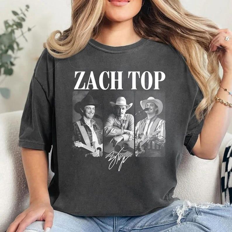 Zach Top Country Music Festival Bootleg Rap Shirt King Of Country Shirt L