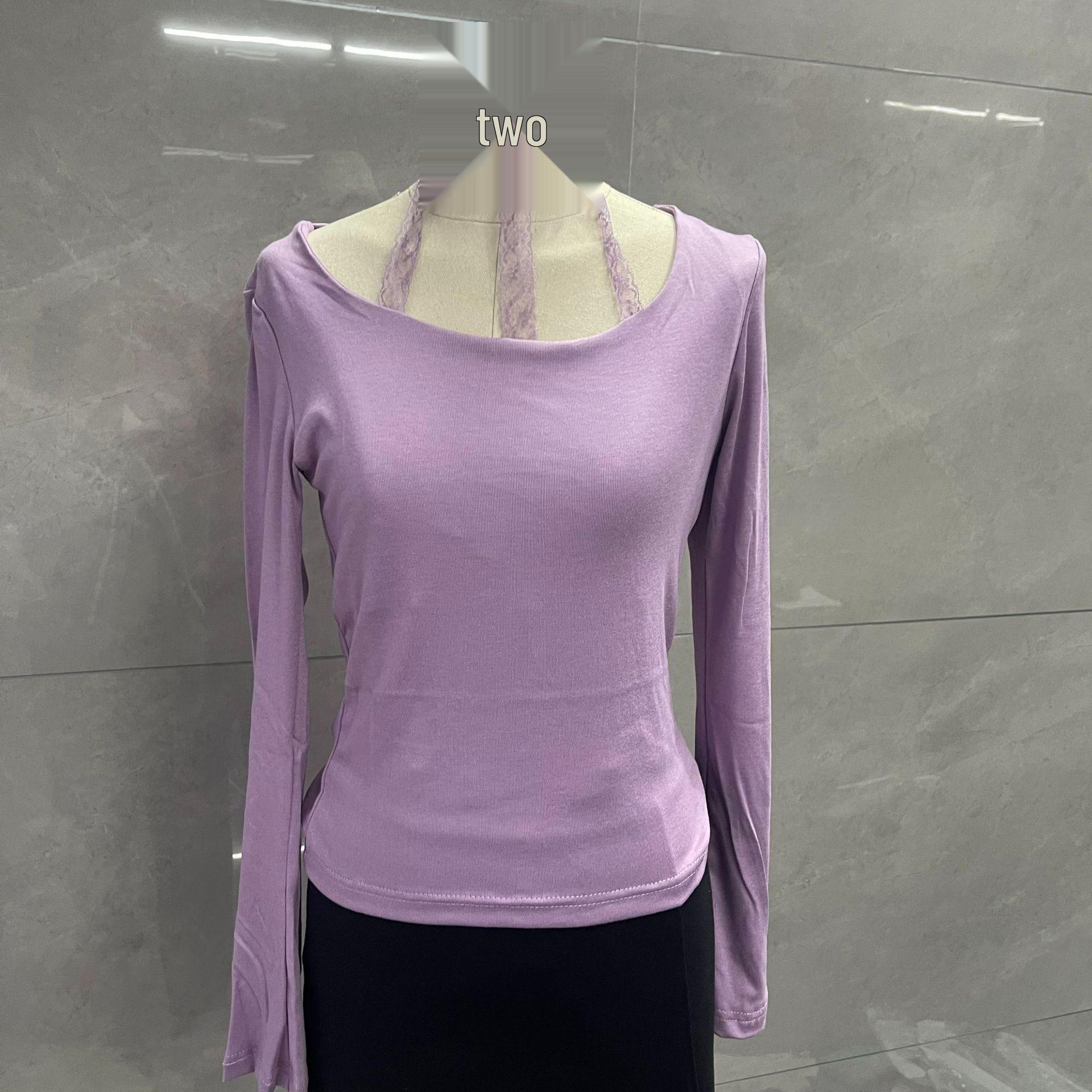 

Korean Lace Halterneck Cutout Top - Irregular Design, Versatile Slimming Fit S (95 jin)