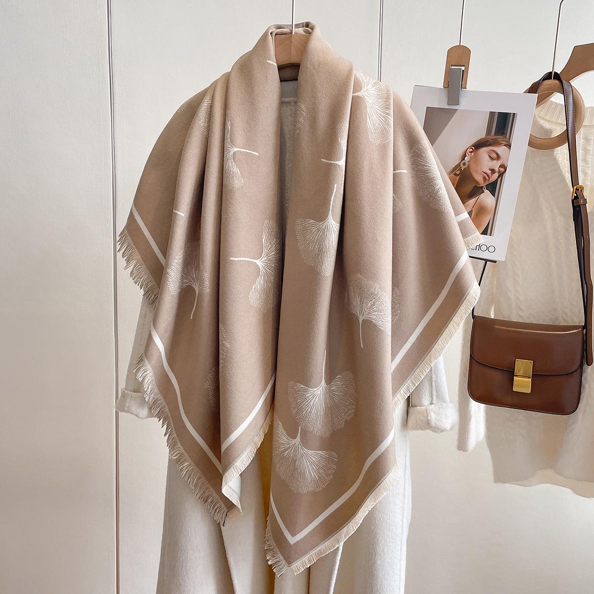 

Warm Winter Scarf Cashmere Women Pashmina Design Print Shawls Wrap Female Thick Blanket Soft Bufanda Stoles Fashion Kerchief