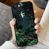 Anime Landscape Scenes Black Phone Case For iPhone 16 15 11 12 14 13 Pro Max Mini X XSMax XR 7 8 Plus SE4 16e Silica Cover Funda
