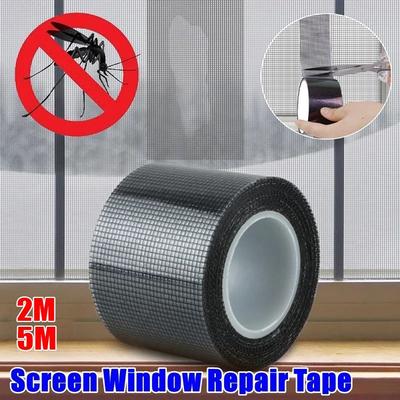 1Roll Fly Window Screen Repair Tape Anti-mosquito Anti-Insect Hole Patch Stickers Self-adhesive Strong Mesh Net Repair Tapes