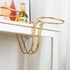 Ice Bucket Stand for Bar Counter Use in Steel Wire with Side Mount Support for Dining Table Drink Service Zone