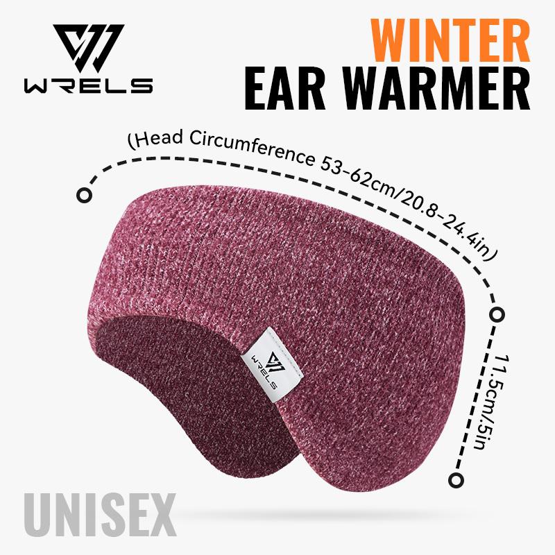 WRELS Fleece Ear Warmer Muffs Headband Ear Muffs Yoga Warm Stretchy Thermal Ear Muffs Men Women Cold Weather Windproof Earmuffs