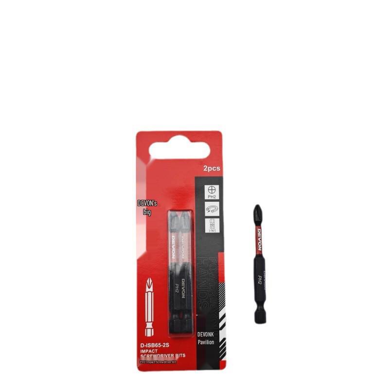High-Concentricity Electric Screwdriver Bit Set: Single & Double Head, Anti-Slip, Strong Magnetic - 50/65/110mm