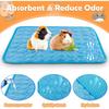 4PCS Guinea Pig Cage Liners Summer Small Animal Cooling Mat Breathable Hamster Pee Pad for Rabbit Cage Hedgehogs Pet Item