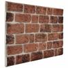Wall Panels 10 Pcs Brown Brick Pattern 100 X 50 Cm EPS Foam