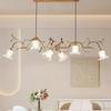 American Pastoral French Flower Chandelier – Creative Pendant Lamp for Dining Room, Bar & Bedroom Decor