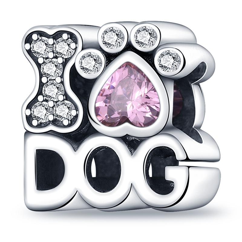 Pet Charms Copper Animal Dog Cat Bear Rabbit Elephant Charms Beads Fit 3Mm Bangle Bracelet Diy Jewelry