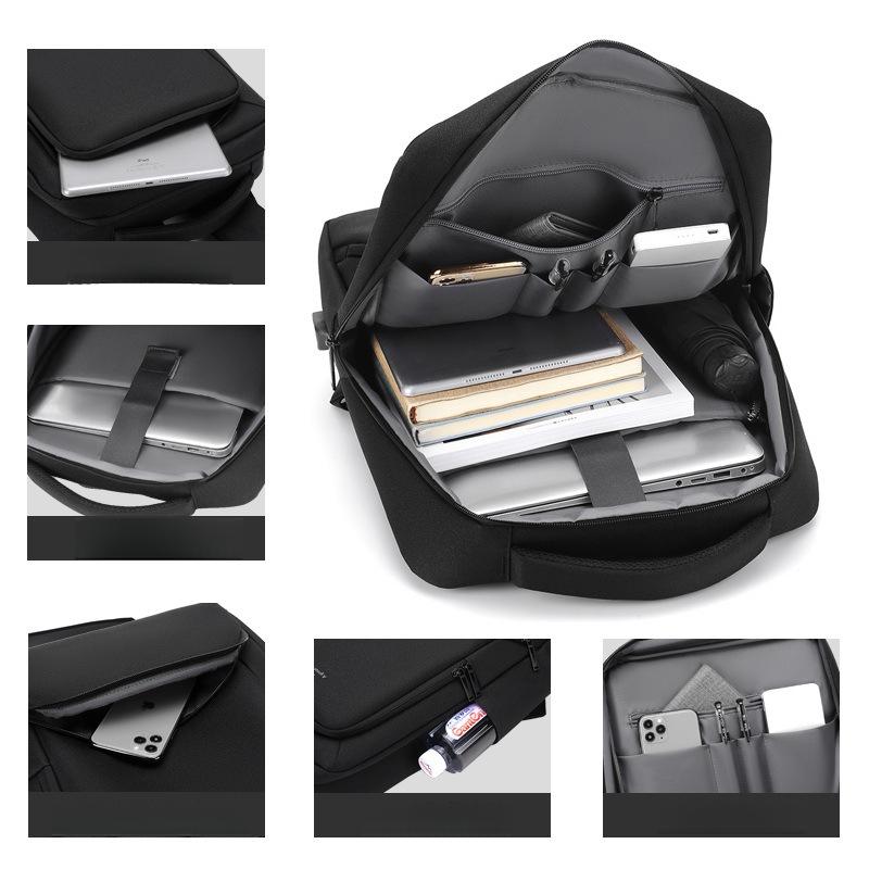 Men's Business Backpack Fashion Travel Women's Backpack High-end Commuting Lightweight School Bag Waterproof Laptop Bag