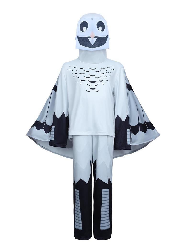 50,000 Halloween Forest Cosplay Costume: Horror Game Owl Deer Design for Kids & Adults.