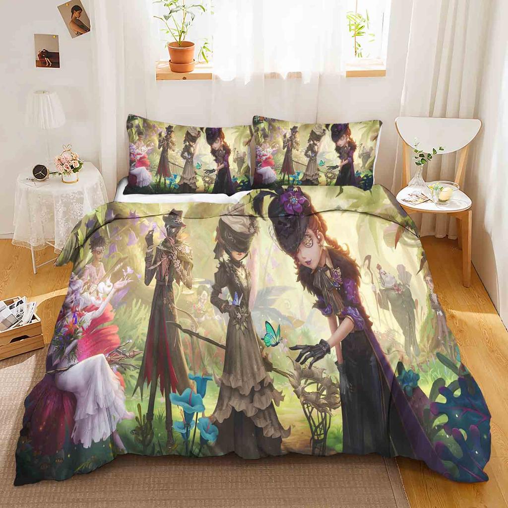 Game: Identity V Polyester Duvet Cover Set Bedding Queen Size Sets Cotton Cute Printed Cartoon Quilt Cover Suitable For Children