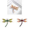 Animal Alloy Brooch With Electroplated Dragonfly Design For Women And Men