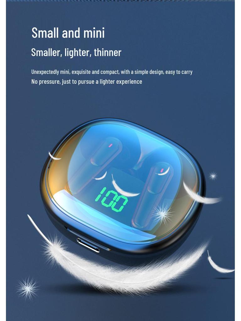 Fones de Ouvido Bluetooth 5.0 TWS com Display Digital, Cancelamento de Ruído ENC, Modelo PRO50