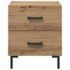 Nightstand Set of 2 Artisan Oak Finish 40 x 35 x 47.5 cm Engineered Wood