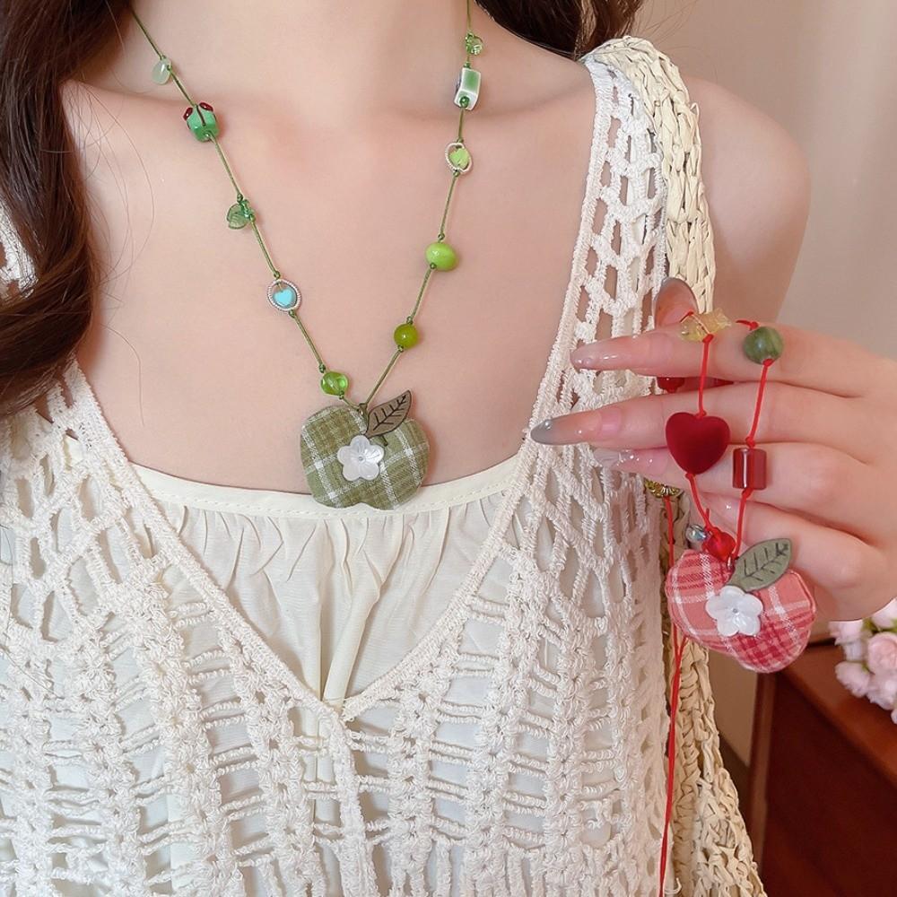 Crystal Bohemian Choker Jewelry Clavicle Necklace Korean Fruit Beaded Necklace  Beach Vacation