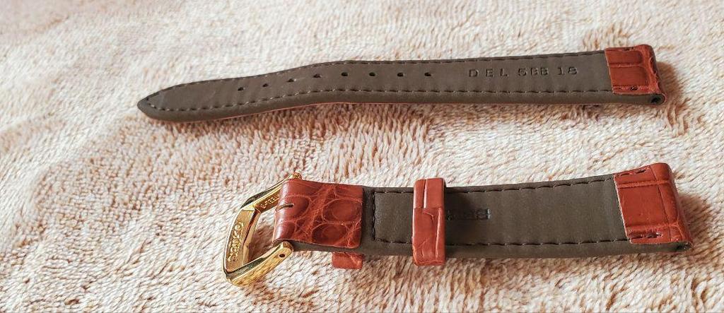 [USED] SEIKO DEL5BB18 Genuine Leather Strap Crocodile Brown