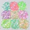 Rainbow Color Glitter Mix Iridescent Color Shifting Chunky Glitter Powder for Nail Art Tumblers Craft Slime