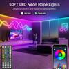 LED Neon Light Strip, Remote & App Controlled, IP65 Flexible 24V RGB