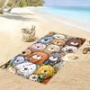 Colorful Cartoon Bear Pattern Design Beach towel quick-drying for travel outdoor sports jogging beach and swimming