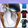 Mesmerizing 3d Printed Mens T-shirt With Unique Raindrop Design O-neck Summer Tops