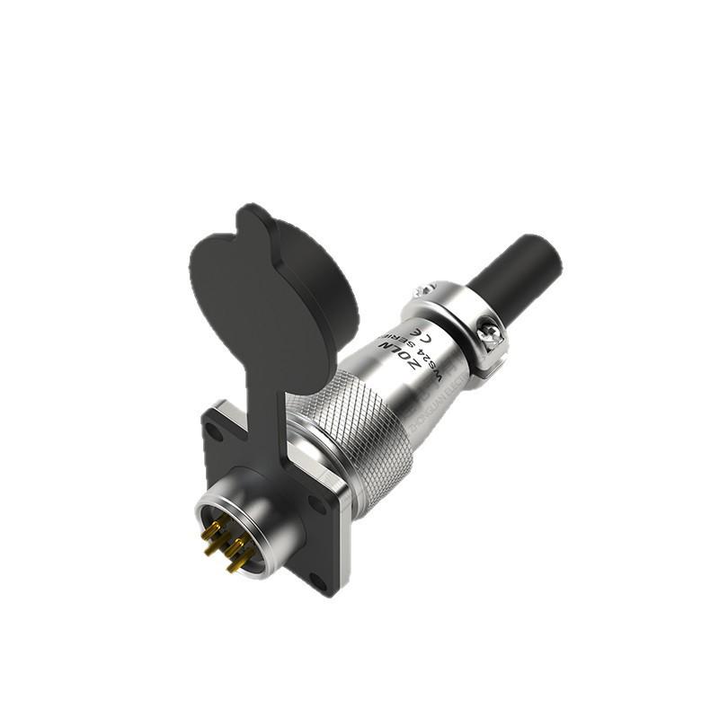 WS24 Series Aviation Threaded Connector - 2 to 19 Pin Options