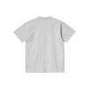 Carhartt WIP T-shirt Manches Courtes American Script Gris Chiné Homme Streetwear I029956-482-XX