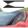 Mirror Side Spoiler Trim Compatible Corvette C6 Z06 ZR1 2005-2013 Auto True Mirror Side Spoiler A-Post Trim Sticker Accessories (Carbon Fiber Grain)