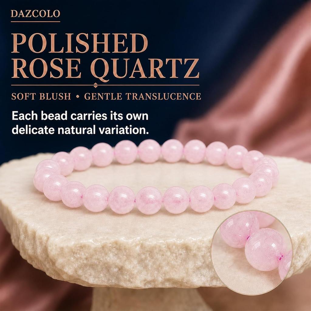 Natural Gemstone Stretch Elastic Bracelet