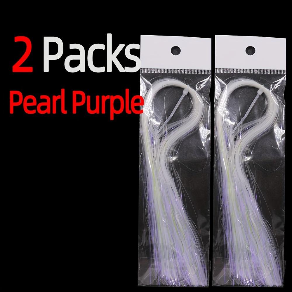 

2 упаковки, 1/50 дюйма, 0,5 мм, УФ-жемчуг, ледяное крыло, для вязания мушек, трубка Flashabou, материалы для связывания мушек, стример, мушка для щуки и лосося