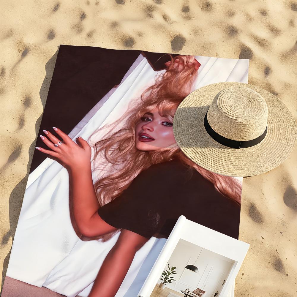 Sänger S-Sabrina Carpenter Musik Handtuch Schnelltrocknend Weich Yoga Schwimmen Fitness Bergsteigen Große Strandtücher