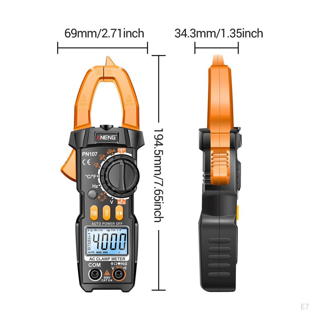 Clamp Meter Multimeter Easy Carrying Smart Tester Multifunction Sturdy Voltage for Fuses Auto