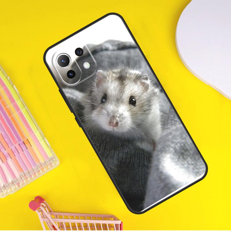 Cute Adorable Hamster Cover For Xiaomi 14T Pro 11T 12T 13T 13 14 Ultra POCO X7 Pro X3 X5 F3 F5 F6 M6 X6 Pro Case