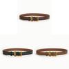 Leather Waist Belt For Women Retro Fashion Alloy Pin Closure Easy To Match Daily Wear