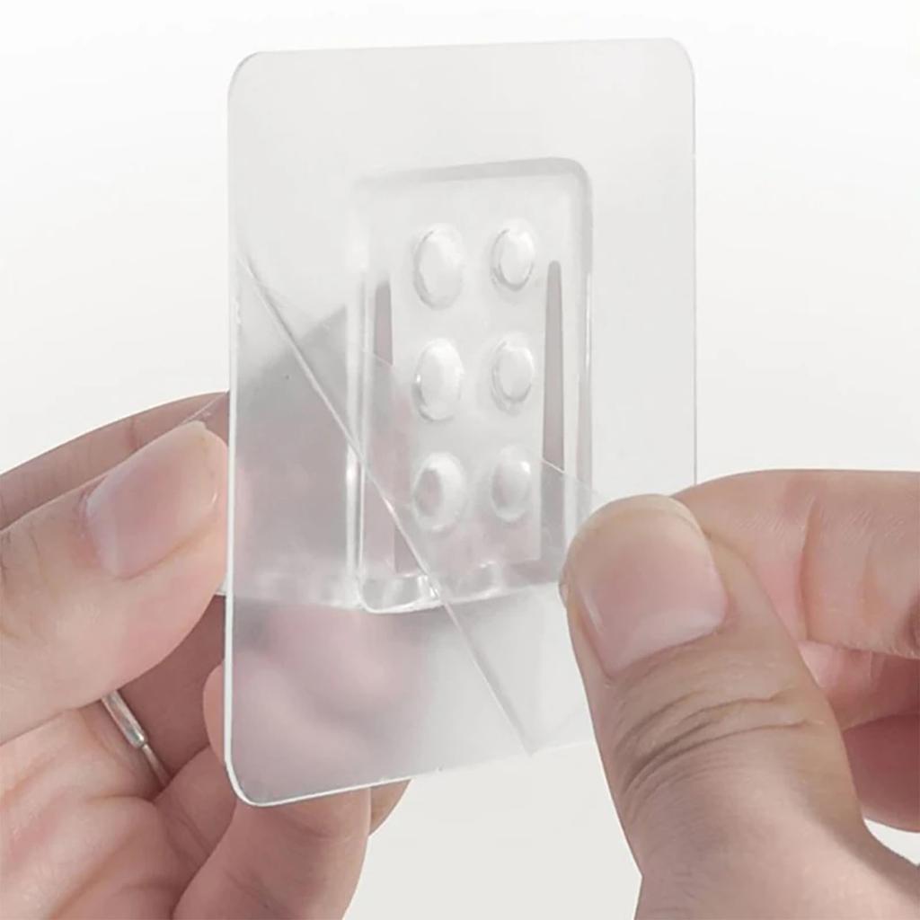 12Pcs Wardrobe Non-punching Non-marking Paste Layer Baffle Layered Drag Bracket Load-bearing Holder Support Plate 7 * 7cm