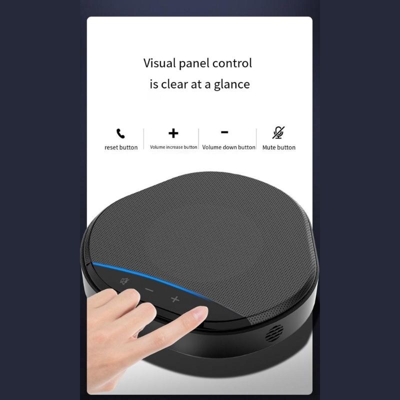 Speakerphone Conference Room TypeC Omnidirectional Microphone and Speaker Home Office 360° Voice Pickup Noise Reduction