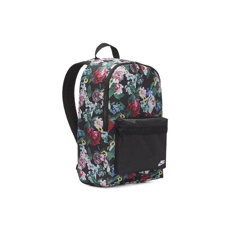 Nike Heritage Printed Polyester Backpack Unisex Backpacks Black DB4715-010