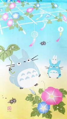 Cosmo Neighbor Totoro Summer Width 85cm X Length 150cm [My Curtain, Colors]