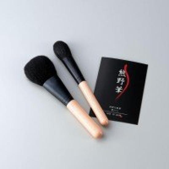 

Kumano Makeup Brush no Mizume Set of Brushes, Kokoro, Sakura, 2, KFi-M152