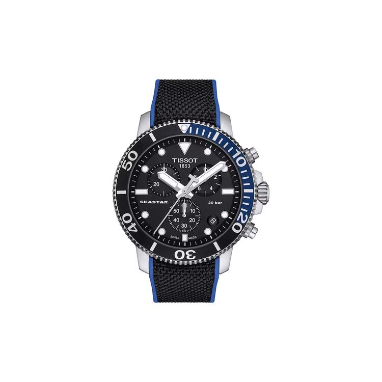 

TISSOT T Sport Quartz Movement Men s Watches Watch 45.5mm Black Dial Stainless Steel Case Fabric Strap T120.417.17.051.03 Black