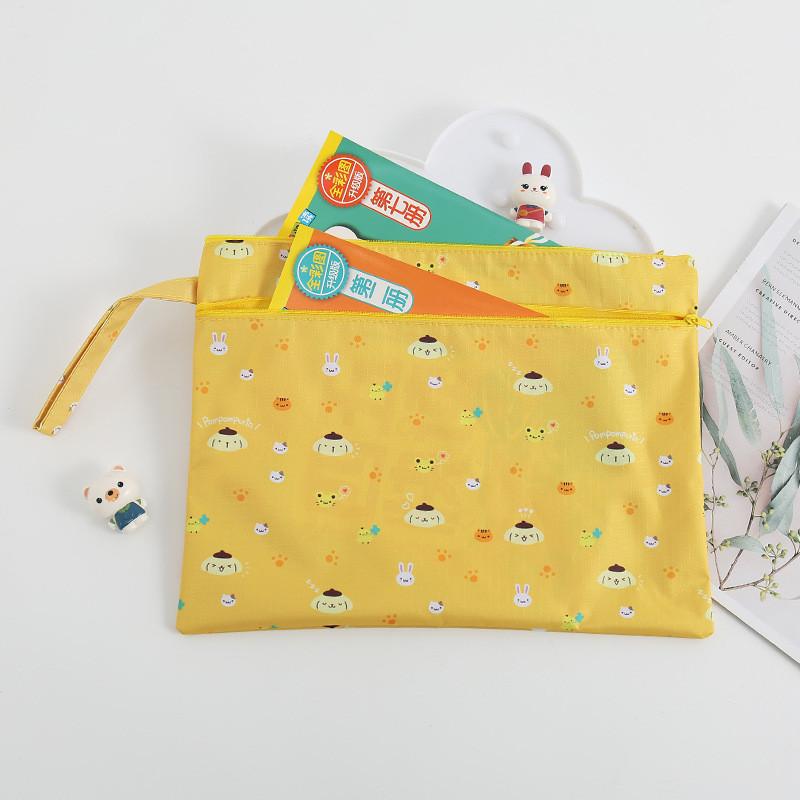 Hello Kitty Cartoon File Bag Organizer With Oxford Fabric For Documents And Stationery Storage