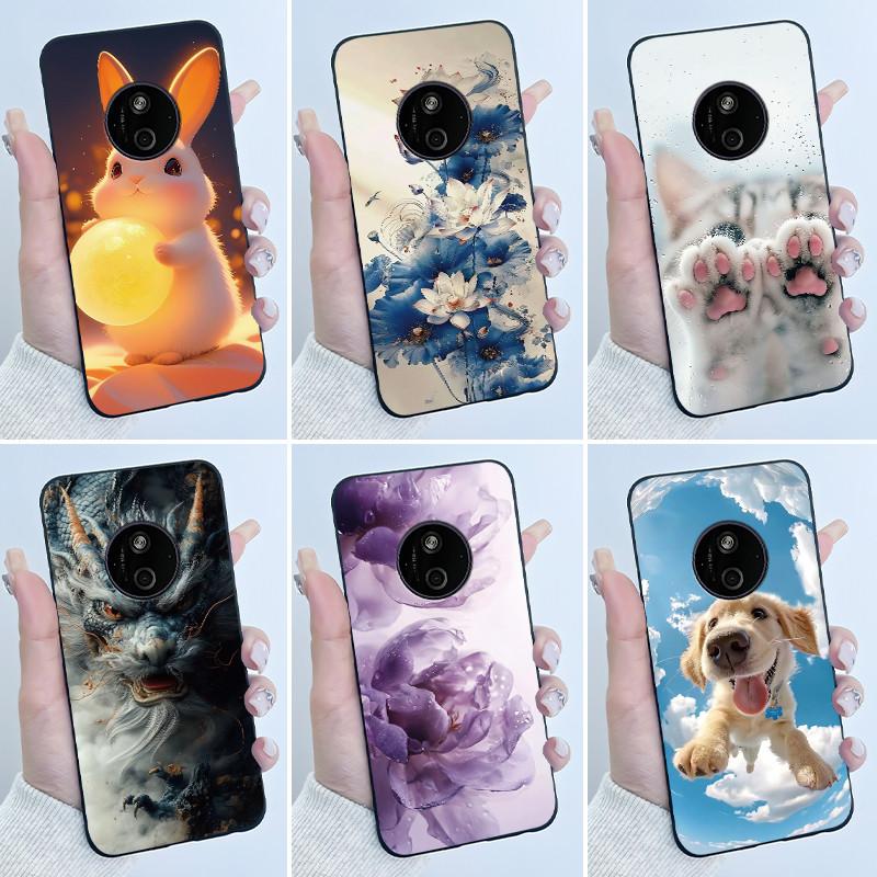 Casing For Nokia 125 110 4G 2024 HMD 110 Case Aesthetic Luxury Cute Cool Boys Girls Soft Silicone Black Matte Phone Cover Shell