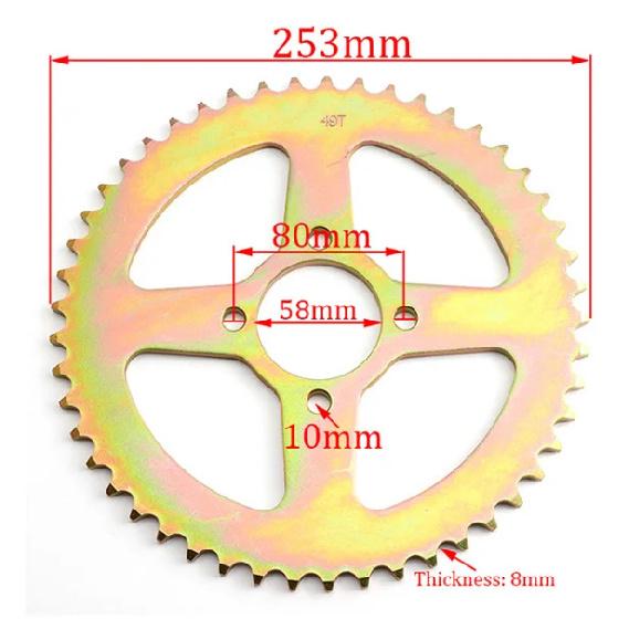 530 Chain 28T/31T/32T/35T/37T/40T/41T/45T Teeth Rear Sprocket For ATV Quad Pit Dirt Bike Buggy Go Kart Motorcycle Motor Parts