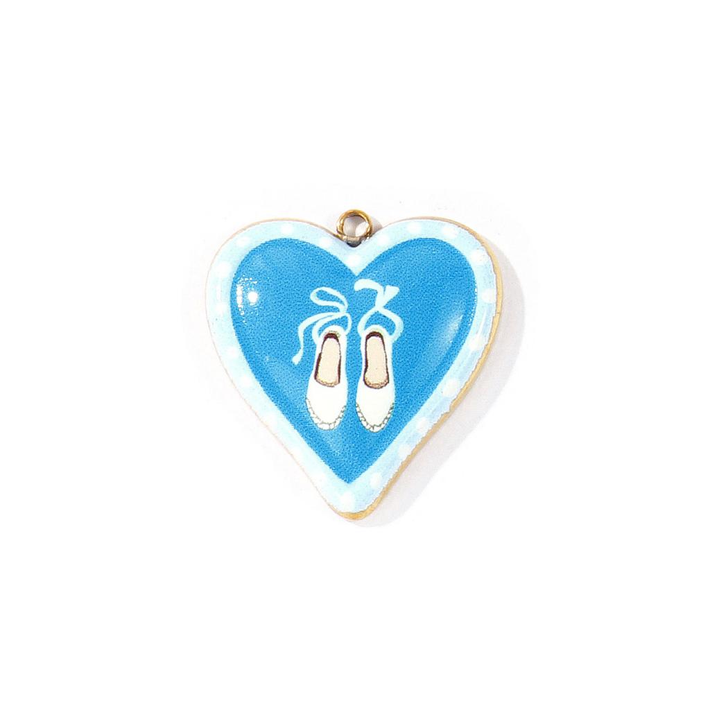 2 PCs 304 Stainless Steel Charms 18K Gold Plated Heart Printed Flower Cat Snail Tropical fish Pendants For DIY Necklace Making