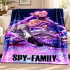 Spy x Family Decke Flanelldecke Weiche Gemütliche Plüschdecke für Sofa Bett Leichte Heimdekoration Outdoor Camping
