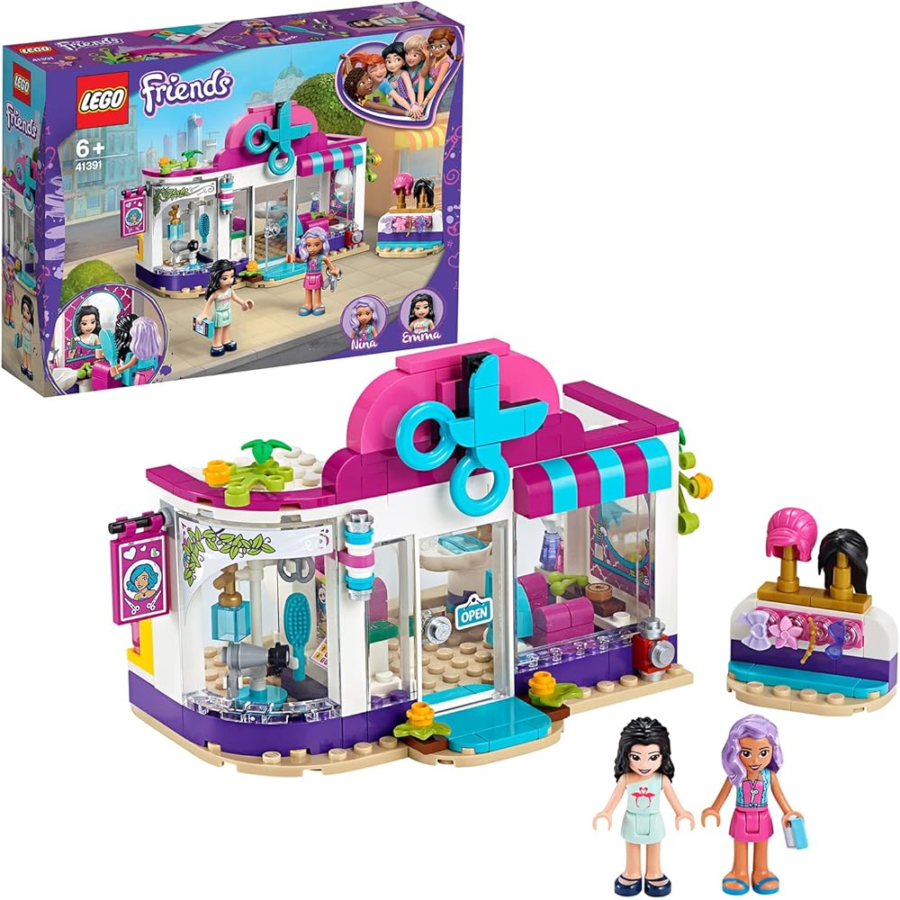 LEGO Friends Heartlake Stylish Hair Studio Set 41391 with Mini Dolls and Accessories