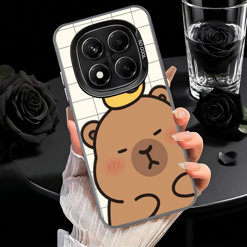Funny Capybara Cartoon Cute Soft Phone Case for Xiaomi Redmi Note 13 14 15 Pro Plus 12S 12 11S 11 11T 10S 10 Shockproof Cover Ba