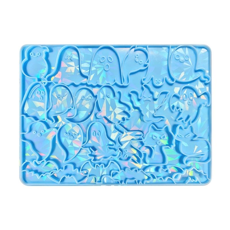 Silicone Specter Bat Cat Holographic Molds Light Shadow Earrings Pendant Mold DIY Ornaments Jewelry Epoxy Crafting Mold